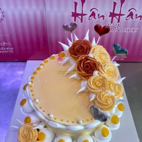 bánh kem bông hoa 