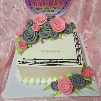 bánh kem bông hoa 
