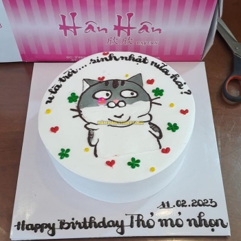 Bánh kem vẽ hình 