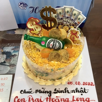 bánh kem bông lan trứng muối 