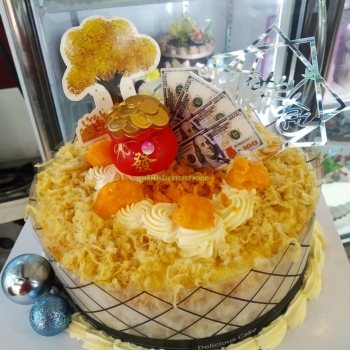 bánh kem bông lan trứng muối