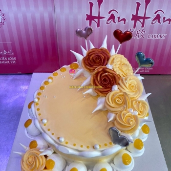 bánh kem bông hoa 